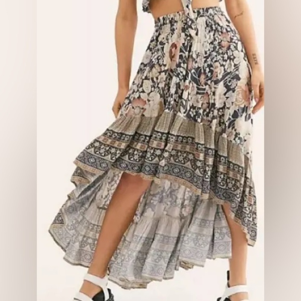 Spell x Free People Amethyst Nightfall Castaway Skirt - Picture 2 of 8